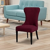 baratos Cobertura de Sofa-Capa de cadeira curva com grade 5x5 - capa elástica para cadeiras semicirculares ou arqueadas, estilosa &amp;capa protetora para móveis para uso em sala de estar