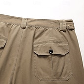  Herren Cargo-Hosen Hose Knöpfe Mehrere Taschen Einfach tragbar Outdoor Täglich Campen und Wandern Mode Klassisch Schwarz Gelb
