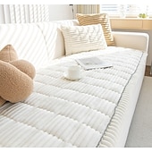 お買い得  ペット用ソファカバー-コーデュロイソファクッション、秋冬用プラッシュシートパッド、現代的なミニマリストの滑り止めレザーソファカバー、スリップカバー保護具