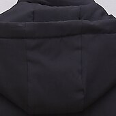 billiga Herrarnas puffer väst-Herr Pufferväst Väst Gilet Semester Dagligen Datum Mode Ledigt Höst vinter Ficka Polyester Håller värmen Bekväm Ensfärgat Dragkedja Huva Normal Svart Grå Väst