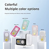 お買い得  スマホカメラアタッチメント-ポータブル セルフィー スマホライト 3モード LED クリップオンライト 充電式ビデオライト iPhone 写真 ティックトック Vlog コンピューター ノートパソコン ビデオ会議用
