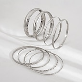 cheap Bracelets &amp; Bangles-Women's Bracelet Bangles Thick Chain Ball Fashion Alloy Bracelet Jewelry White / Gold For Holiday Date Birthday