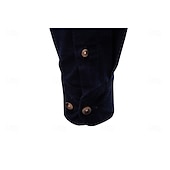 economico Camicie Elite da Uomo-Per uomo Camicia Blu marino scuro Marrone Verde militare Manica Lunga Semplice Colletto a Camicia Scuola Formale Bottoni Abbigliamento Elegante Vintage Cool Quotidiano