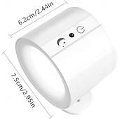 abordables Spots-Applique murale magnétique à LED, veilleuse, 1 pièce, 3 températures de couleur &amp;Lampe murale sans fil à intensité variable et rotation à 360° avec télécommande pour chambre à coucher, lecture,