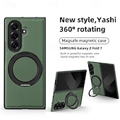 economico Cover Samsung-telefono Custodia Per Samsung Galaxy Piegatura a Z 7 Z Fold 6 Z Fold 5 Z Fold 4 Copertura Posteriore Magnetico Cavalletto Resistente agli urti Retrò TPU Pelle PU
