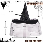 levne Masky-Čerodějnice předvečer Všech svatých Klobouky Dospělé Dámské předvečer Všech svatých Karneval Výkon Párty Jednoduché Halloweenské kostýmy Oblékněte se