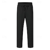 baratos Calças Desportivas-Homens Calças Esportivas Calças Jacquard Com Cordão Bolsos Tecido Conforto Esportes Diário Moda Casual Preto Branco Micro-Elástica