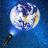 voordelige star galaxy projector lichten-maan aarde astronaut lamp projector nachtlampje 360 maan projectielamp usb ster nachtlampje oplaadverlichting met 3 standen romantische sfeerlamp voor selfie achtergrond slaapkamerinrichting