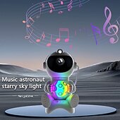 お買い得  クリスマスのあかり-宇宙飛行士の銀河スタープロジェクターナイトライト、Bluetoothリモコン/タイマー付き、360度調節可能な星雲星空ライト、お子様へのプレゼントに最適