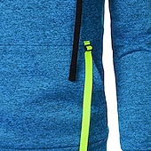 economico Felpa Tattica-Per uomo Felpa con cappuccio Felpa con cappuccio e zip corta Felpa con cappuccio in pile Felpa con cappuccio tattica Nero Borgogna Blu marino Blu Grigio Con Cappuccio Semplice Cerniera Sport