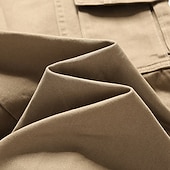  Herren Cargo-Hosen Hose Knöpfe Mehrere Taschen Einfach tragbar Outdoor Täglich Campen und Wandern Mode Klassisch Schwarz Gelb
