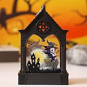 お買い得  ハロウィン室内-1 個 15cm ハロウィン LED 電子キャンドルライト ウィンドライト 魔女 カボチャ ゴースト 装飾ナイトライト 屋内 屋外 レストラン パーティー フェスティバル 雰囲気 装飾ライト lr1130 * 3 電池