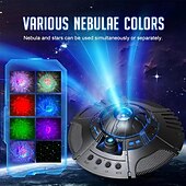 olcso Karácsonyi fények-ufo galaxis projektor led lámpák hálószobába csillagprojektor éjszakai fény gyerekeknek és felnőtteknek csillagos köd mennyezeti led lámpa szobadekoráció esztétikus ajándékok karácsonyra születésnapok