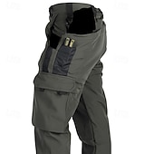 abordables Pantalones cargo-Hombre Pantalones cargo Pantalones de lana Pantalones tácticos Pantalones Botones Multi bolsillo Plano Listo para vestir Templado Exterior Diario Acampada y Senderismo Moda Clásico Verde Trébol Caqui