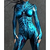 abordables Disfraces de Mujeres-Disfraz de carnaval Traje de Cuerpo Completo Trajes Zentai estampados Traje de cosplay Body Estampado Disfraz Sexy Víspera de Todos los Santos Hombre Mujer Chico Traje para Fiesta Rendimiento