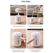 tanie Nawilżacze i osuszacze powietrza-180 ml mini nawilżacz powietrza USB elektryczny do domu i biura, montowany na biurku w pojeździe, kolorowy nawilżacz