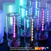 economico Luci decorative-Luce notturna USB per auto, dimmerabile, luce d&#039;atmosfera, spina USB, luce interna per auto, 4 colori, mini lampadina a LED, luci notturne per auto, campeggio, festa, decorazione per la camera da