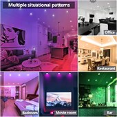 billiga Smart Home-lampor-LED-taklampor infälld belysning wifi bluetooth, infälld taklampa, burklampor, rgb färgskiftande, dimbar, för sovrum, vardagsrum, köksbelysning i taket