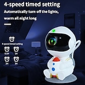 economico luci del proiettore della galassia stella-Proiettore di stelle, proiettore di galassie per astronauti, luce notturna a razzo per cameretta dei bambini, testa magnetica regolabile a 360° con controllo remoto tramite app, idea regalo
