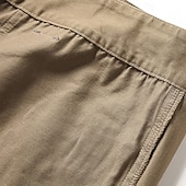  Herren Cargo-Hosen Hose Knöpfe Mehrere Taschen Einfach tragbar Outdoor Täglich Campen und Wandern Mode Klassisch Schwarz Gelb
