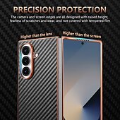 Недорогие Чехлы для Samsung-телефон Кейс для Назначение SSamsung Galaxy Z-образный сгиб 7 Z-сгиб 6 Z Fold 5 Z Fold 4 Кейс на заднюю панель Защита от удара Ретро ТПУ Кожа PU