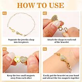 Недорогие искусство, ремесла и шитье-24 шт. магнитных застежек и замков для ожерелий 6 стилей, круглые, цилиндрические, трубчатые, магнитные застежки для ювелирных изделий, удлинители для магнитных застежек для браслетов и ювелирных