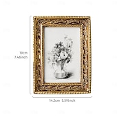 Χαμηλού Κόστους Κορνίζες για Φωτογραφίες-vintage χρυσό πλαίσιο φωτογραφιών, ζεστή διακοσμητική κορνίζα για την επιφάνεια εργασίας στο σπίτι, οριζόντια &amp;κάθετη επιτραπέζια κορνίζα φωτογραφιών για υπνοδωμάτιο, γραφείο &amp;διακόσμηση γραφείου