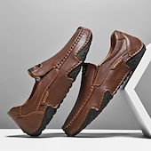 halpa Miesten loaferit ja nauhattomat kengät-Miesten ruskeat slip-on-mokkasiinit ajokengät – joustavat ja rennot loaferit viikonloppumatkoille, työmatkoille ja kesäretkille