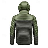 economico Piumini e parka da uomo-Per uomo Cappotto Invernale Giacca imbottita Giacca Imbottita Tasca Poliestere Vacanza Abbigliamento quotidiano Data Regolare Moda Casual Confortevole Calore Termico Inverno Blocco di colori Grigio