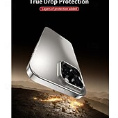 Недорогие Чехлы для iPhone-телефон Кейс для Назначение iPhone 17 Pro Max 17 Air 16 Pro Max Plus 15 Pro Max 14 Pro Max Кейс на заднюю панель Защита от удара Ретро Металл