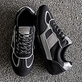 preiswerte Sneaker für Herren-Grüne Colorblock-Retro-Sneaker für Herren – bequeme Freizeit-Laufschuhe für Sportbekleidung, City-Outfits und Wochenendausflüge