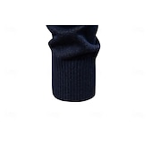 cheap Men's Elite Sweaters &amp; Cardigans-Men's Pullover Knit Regular Tops Check Pattern Crew Neck Cool Pullover School Vacation Clothing Apparel Spring Fall Dark Navy Purple S M L