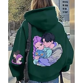 economico Cartone animato 3D della ragazza-Felpa con cappuccio grafica Kpop-rumi per ragazze - top traspirante con stampa di simpatici personaggi della cultura pop coreana e stelle del K-pop &amp;fan art design casual comfort per la scuola
