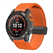 preiswerte Garmin-Uhrenarmbänder-Uhrenarmband für Garmin Fenix 8 47mm 51mm 7X 6 6X Pro Epix Pro Instinct 2X Approach S70 S62 S60 Forerunner 955 945 Epix Marq Descent Quatix 22mm 26mm Edelstahl Silikon Ersatz Gurt Schnellspanner