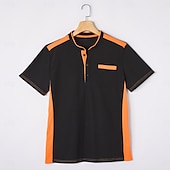  Ανδρικά Πουκάμισο Henley Κοντομάνικα Henley Top Κοντομάνικο Συμπαγές Χρώμα Σκέτο Μοντέρνα Υψηλής Ποιότητας Καθημερινό Μπλοκ χρωμάτων Κουμπιά Χένλι ΕΞΩΤΕΡΙΚΟΥ ΧΩΡΟΥ Causal Καθημερινά