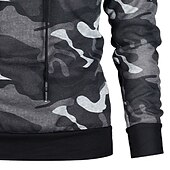 economico Felpa Tattica-Per uomo Felpa con cappuccio Felpa con cappuccio in pile Felpa con cappuccio tattica Felpa con cappuccio mimetica Grigio mimetico Verde mimetico Con Cappuccio Mimetico Tasca Sport &amp; Outdoor Casuale