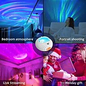 preiswerte Weihnachtsbeleuchtung-Sternenprojektor mit Doppeleffekt, Nachtlicht, Aurora- und Mondgalaxieprojektor fürs Schlafzimmer, 14 Farben und weißes Rauschen, Projektorlicht-Timer &amp;Fernbedienung für Kinder Erwachsene Zimmer Dekor