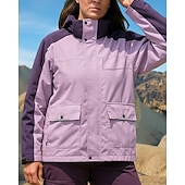 levne Fleece a 3 v 1 bundy-Dámské Rüzgarlık Softshellová bunda Dağcı Ceketi Bunda 3 v 1 Zima Venkovní Slátanina Voděodolný Větruvzdorné Vrchní část oděvu Bílá Fialová Khaki Kávová