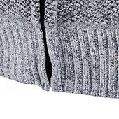 preiswerte Herren Strickjacke-Herren Pullover Kleid Pullover Strickjacke Reißverschluss-Pullover Strickpullover Gerippt Stricken Normale Oberteile Gestrickt Gerippt Einfach Mit Kapuze Mode Schals Geschäft Lässig Bekleidung Herbst