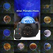 baratos luzes do projetor de galáxia estrela-Projetor de galáxia, projetor de estrelas para quarto, projetor de luzes noturnas de planetas com controle remoto &amp;Alto-falante Bluetooth com sistema solar múltiplo, projetor para crianças, luzes