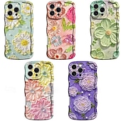 economico Cover per iPhone-telefono Custodia Per iPhone 16 Pro Max Plus 16 15 Pro Max Plus Copertura Posteriore Resistente agli urti Fiore Floreale TPU