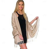 cheap Wedding Guest Wraps-Pashmina Shawls and Wraps for Evening Dresses Large Soft Pashminas Wedding Shawl