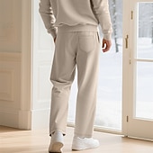 economico Pantaloni della tuta-Per uomo Pantaloni da tuta Pantaloni Pantaloni della tuta a gamba dritta Coulisse Tasca Elastico in vita Semplice Comodità Sport all&#039;Aperto Quotidiano Moda Casual Nero Verde Micro-elastico