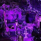 levne Solární řetězec světla-2 ks 10M/33FT 100 LED Korálky Venkovní IP44 Voděodolné Solární Fairy Světelný Řetěz Halloween Svatební Valentýna Dvůr Trávník Zahrada Festivalová Atmosféra Dekorace Měděný Drát Světlo