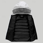 billiga Herrarnas puffer väst-Herr Pufferväst Väst Gilet Semester Dagligen Datum Mode Ledigt Vinter Ficka Polyester Håller värmen Bekväm Ensfärgat Dragkedja Huva Normal Svart Rubinrött Orange Mörkblå Väst