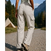 お買い得  ボトムス-女性用 カーゴパンツ ハイキング パンツ 春 秋 アウトドア レギュラー 防水 防風 パンツ ポケット ブラック ピンク スパンデックス キャンピング＆ハイキング ゴルフ ランニング S M L XL XXL