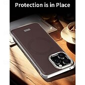 economico Cover per iPhone-telefono Custodia Per iPhone 17 Pro Max 17 Air 16 Pro Max Plus 15 Pro Max Plus Copertura Posteriore Supporta la Ricarica Wireless Resistente agli urti Retrò TPU Pelle PU