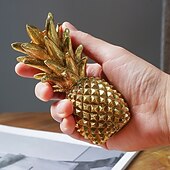 Недорогие Свечи и подсвечники-Винтажный золотой подсвечник в форме ананаса, настольный канделябр из смолы для дома, отеля, свадьбы &amp;украшения для праздничного стола