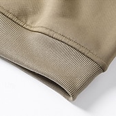 economico Felpa con cappuccio in pile-Per uomo Felpa con cappuccio Felpa con cappuccio a zip intera Felpa con cappuccio in pile Felpa con cappuccio foderata in pile Giallo Verde militare Cachi Grigio scuro Con Cappuccio Semplice Patchwork