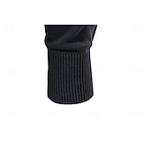 billige Herre Elite Genser og Cardigans-Herre Pullover genser Strikke Vanlige topper Jacquard Knapper Helfarge Polokrage Elegant Årgang Skole Hjem Klær Vår Høst Mørk Marineblå Kakifarget S M L